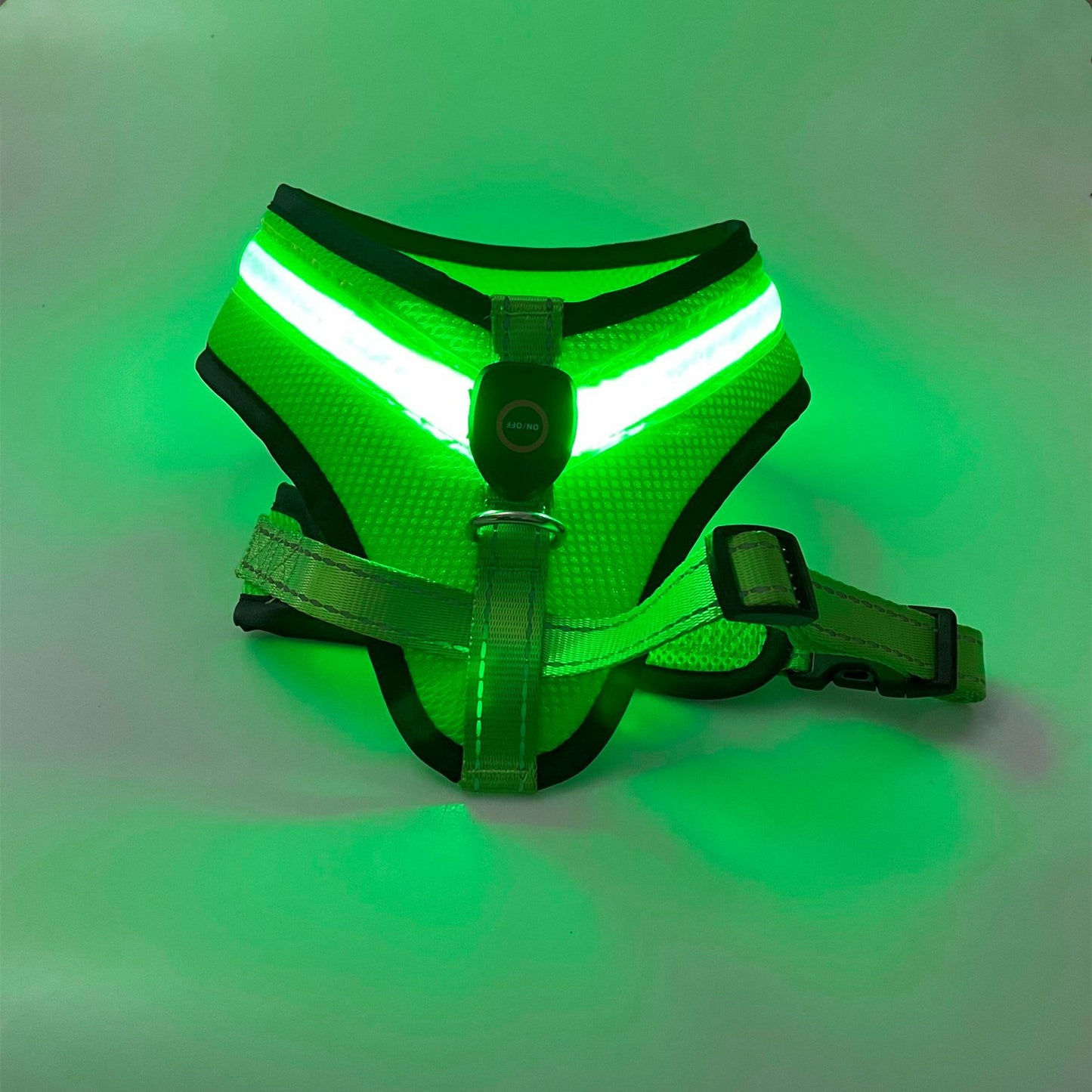 LED Luminous Dog Harness Led USB Charging Dog Chest