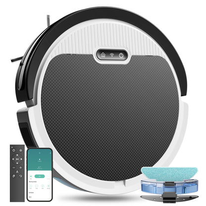 Robot Vacuum And Mop, 3 In 1 Combo Cleaner For Home With Pet Hair